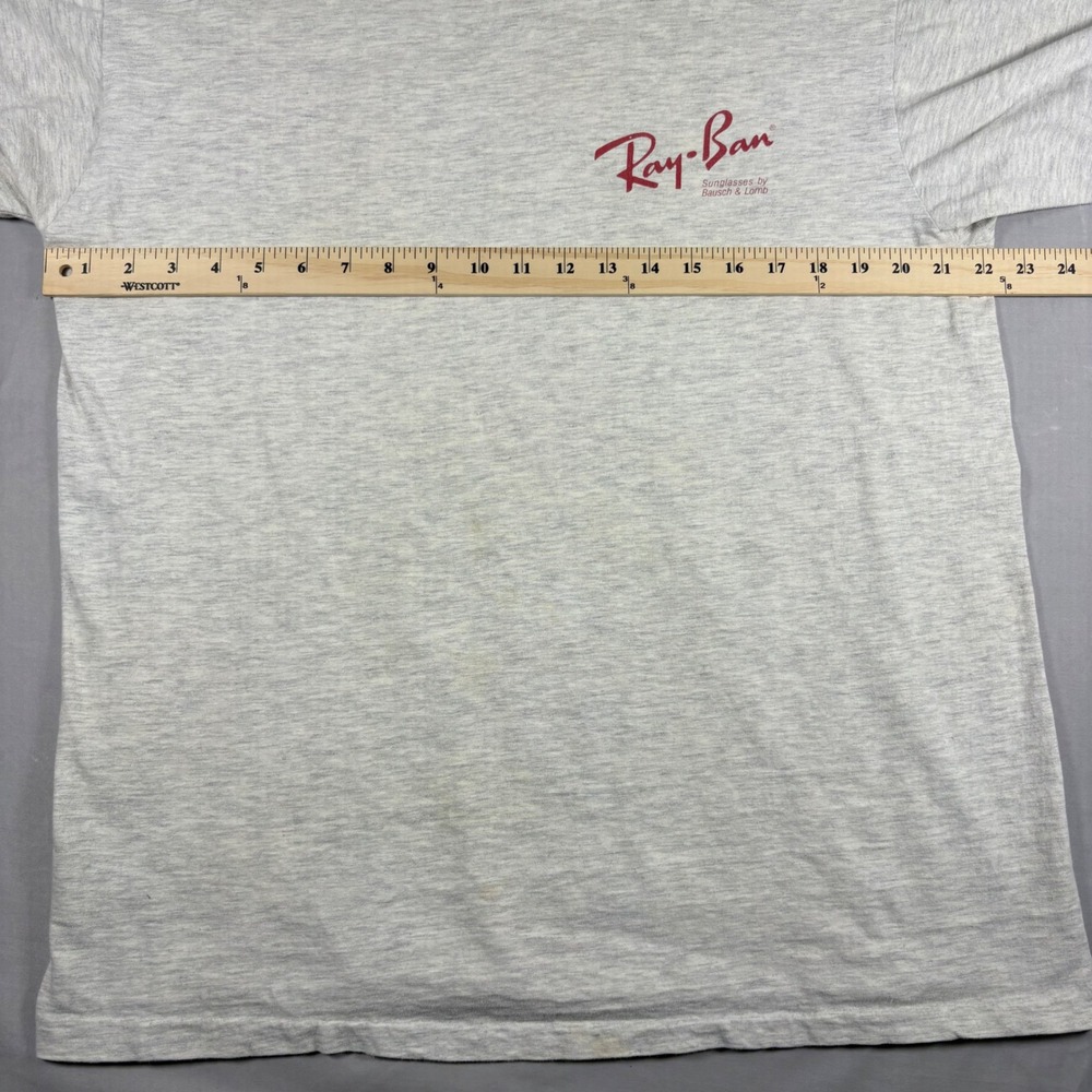 Vintage Ray-Ban 1992 US Olympic Team T-Shirt XL Gray Bausch & Lomb USA Made 90s - Picture 7 of 11